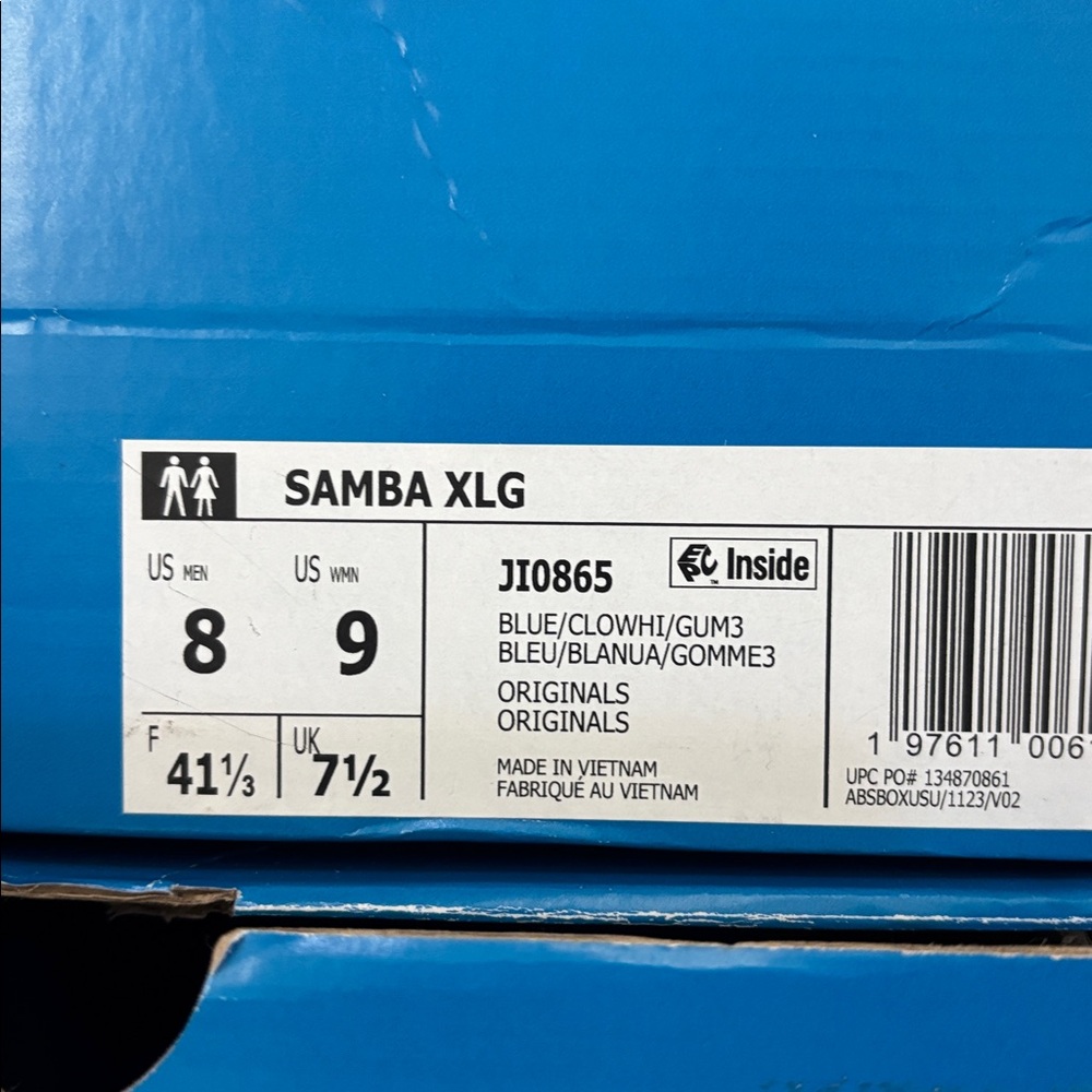 Adidas Samba XLG JI0865 Royal Blue Sneakers Men’s Sizes Paris Olympics - Picture 8 of 11